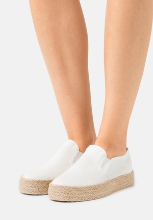 Chaussure Basse Anna Field Espadrillas Slip on Blanche Femme | IPO-5505226